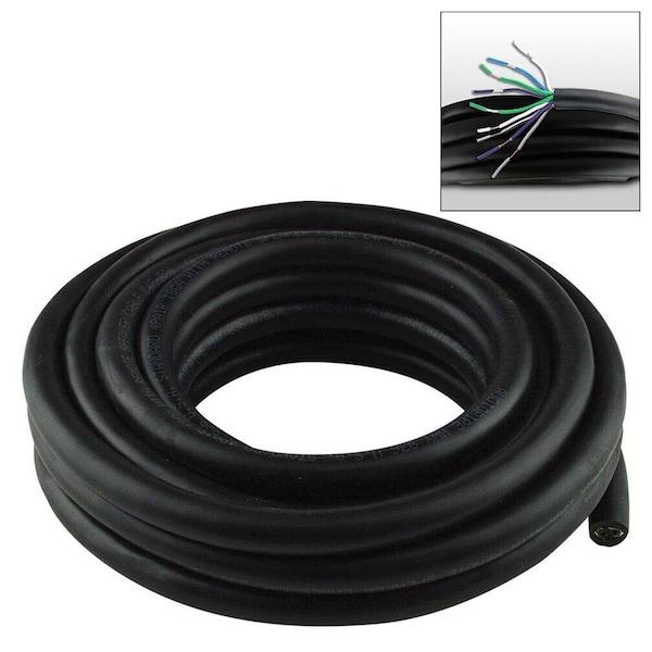 Audiopipe 20 ft. Speed Cable with 9 Conductor 18 gauge Speaker & Remote Wire AU600058 - main